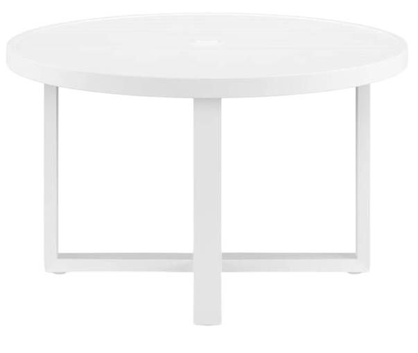Sunset West Newport Frost Metal Outdoor Dining Table-1