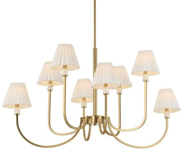 Uttermost® Poppins Warm Brass 8-Light Chandelier-3