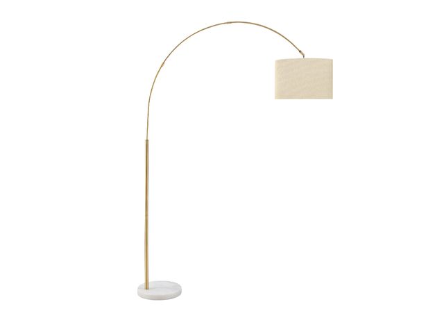 Monarch Specialties Inc. Brass 79" Arc Floor Lamp-0