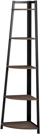 Coaster® Jacksonville Aged Walnut Corner Bookcase-0
