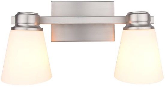 YHD Brushed Nickel 2-Light Vanity Lighting-1