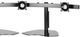 Chief® Black Widescreen Triple Monitor Horizontal Table Stand-1