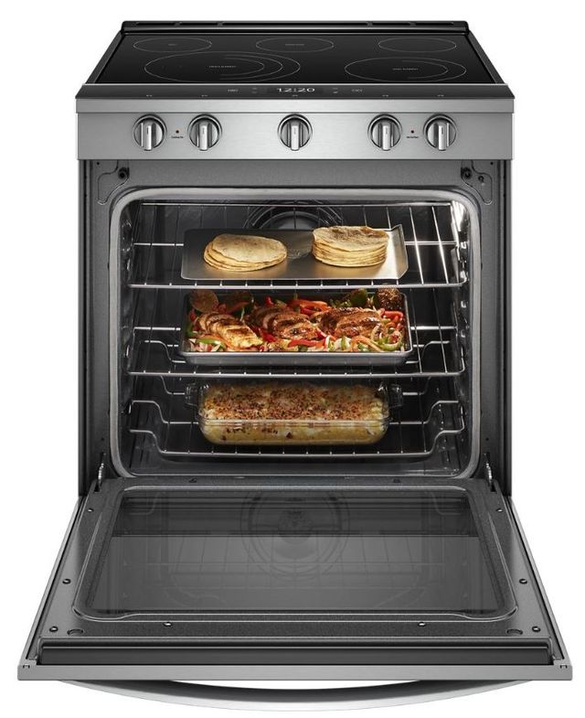 Whirlpool® 30" Fingerprint Resistant Stainless Steel Smart Slide-In Electric Range-1