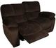 Porter International Designs Ramsey Chocolate Dual Manual Reclining Loveseat-4