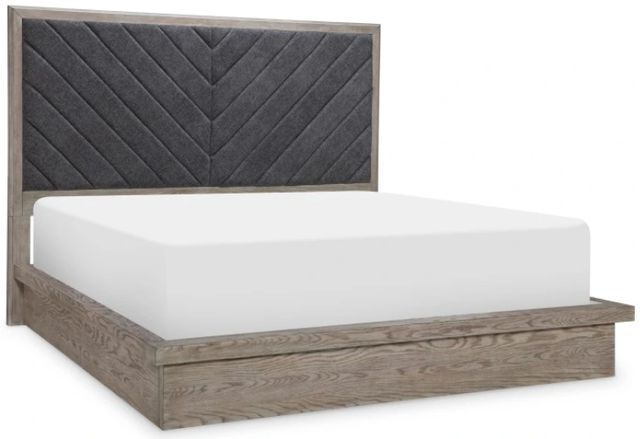 Legacy Classic Halifax Flax/Java California King Upholstered Panel Bed-0