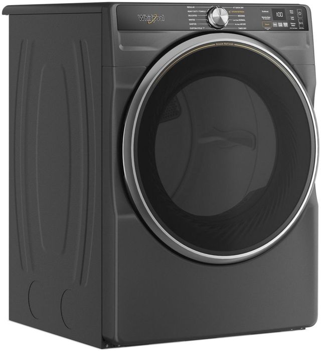 Whirlpool® 7.4 Cu. Ft. Volcano Black Front Load Gas Dryer-2