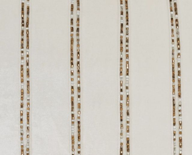 Nourison Home™ Sofia Ivory Beaded Stripes Throw Pillow-3