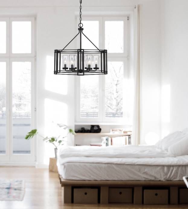 Cal® Lighting & Accessories Luton Cage 6-Light Iron Metal Chandelier-3