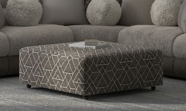 Catnapper Rendezvous Umber Castered Cocktail Ottoman-1