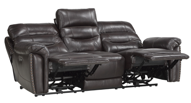 Mazin Furniture Lance Brown Power Double Reclining Sofa-2