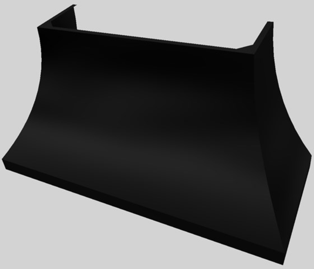 Vent-A-Hood® Designer Series 60" Black Wall Mounted Range Hood-1
