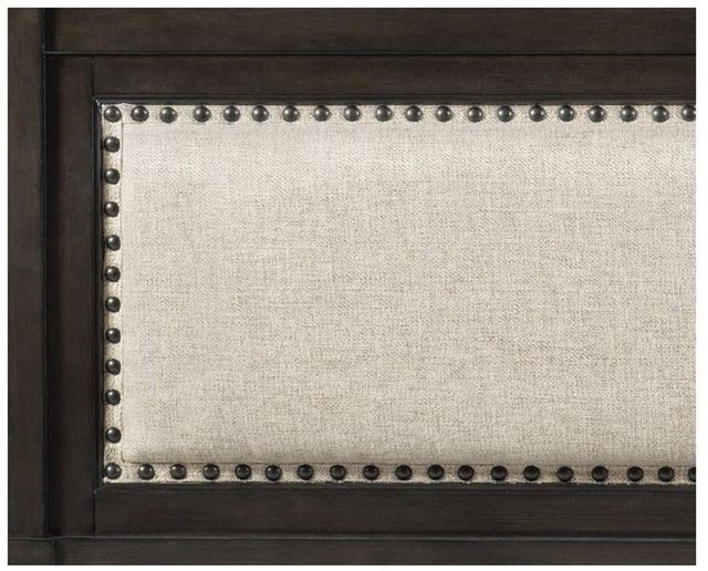 Homelegance® Hebron Beige/Dark Cherry California King Sleigh Bed-3