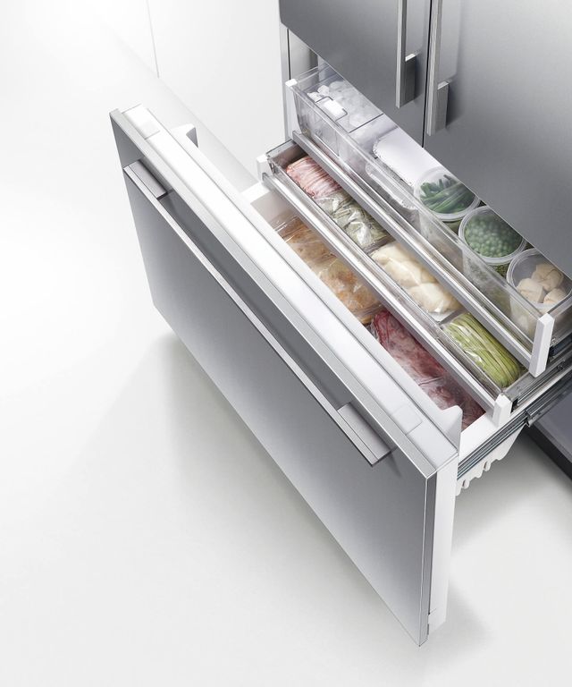Fisher & Paykel Series 7 36 in. 16.8 Cu. Ft. Panel Ready Built In French Door Refrigerator-6