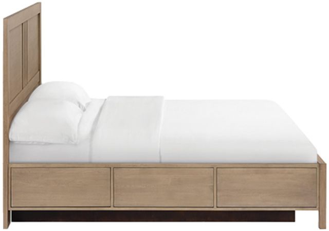 Whittier Wood® Furniture Bailey Almond King Storage Panel Bed-3