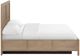 Whittier Wood® Furniture Bailey Almond King Storage Panel Bed-3