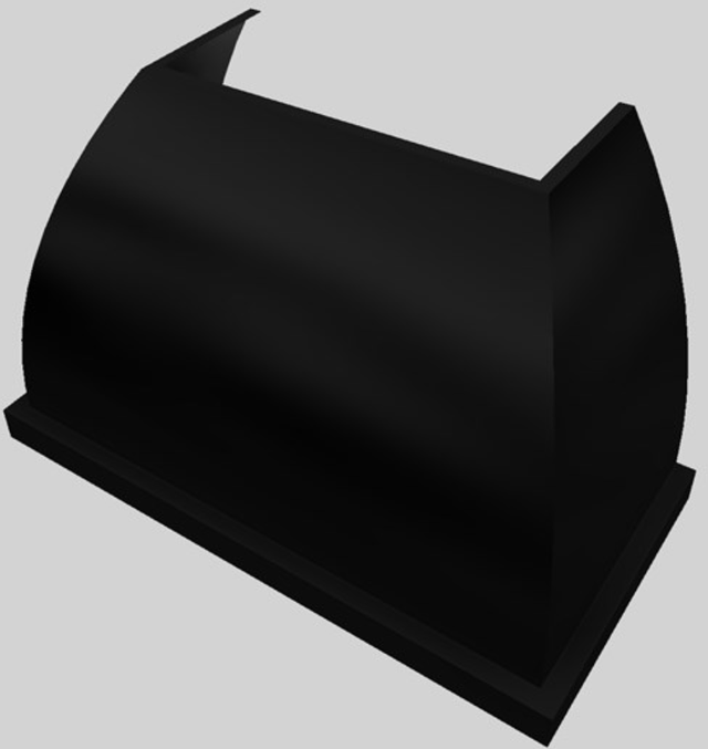 Vent-A-Hood® Designer Series 48" Black Wall Mounted Range Hood-1