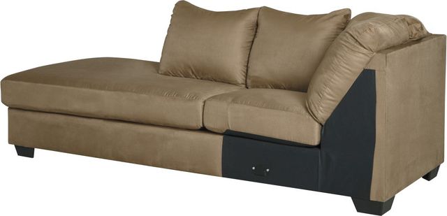 Signature Design by Ashley® Darcy 2-Piece Mocha Left-Arm Facing Sofa Sectional and Chaise-1