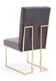 VIG Furniture Modrest Legend 2-Piece Gold/Gray Dining Chair Set-2