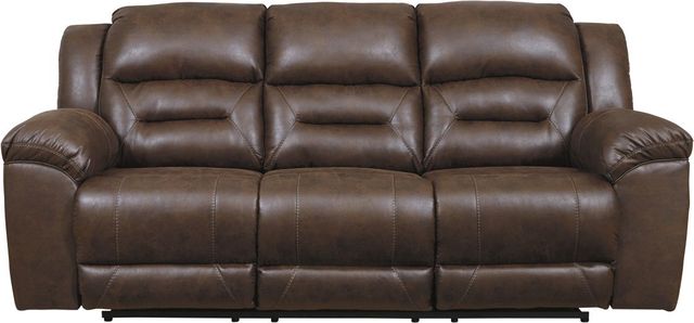 Signature Design by Ashley® Stoneland Chocolate Power Reclining Sofa-2