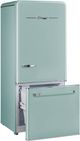 Unique® Appliances Classic Retro 30 in. 18 Cu. Ft. Ocean Mist Turquoise Bottom Freezer Refrigerator-5