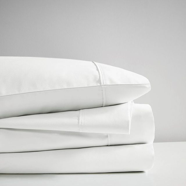 Olliix by Madison Park White Queen 600 Thread Count 100% Pima Cotton Sheet Set-2