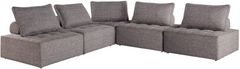 Signature Design by Ashley® Bree Zee 5-Piece Brown Fabric Outdoor Modular Seating Set