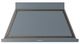 Ilve® Nostalgie II Noblesse 48'' Blue Gray Wall Mounted Range Hood with Burnished Trim-0