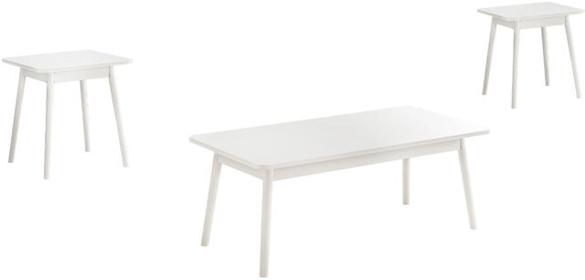 Monarch Specialties Inc. 3-Piece White Table Set-0