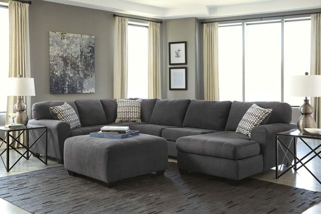 Benchcraft® Ambee Slate Oversized Accent Ottoman-2