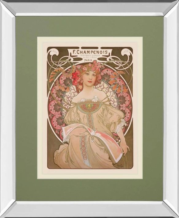 Classy Art Reverie, 1897 by Alphonse Mucha Wall Art-0