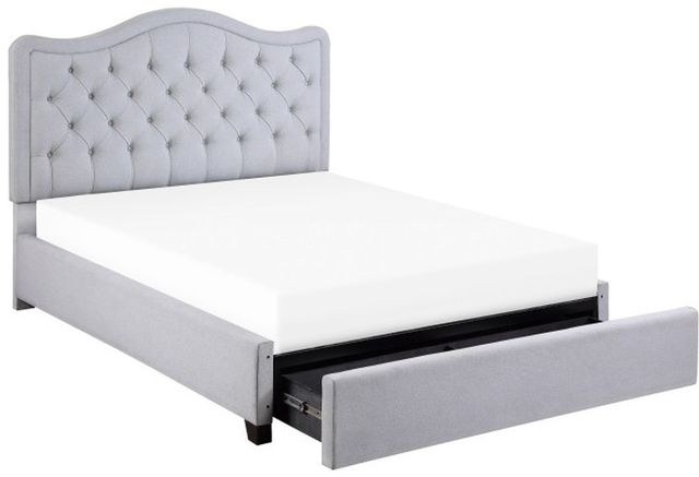 Homelegance® Toddrick Gray Queen Platform Storage Bed-0
