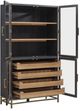 Magnussen Home® Lindon Two Tone Belgian Wheat/Coffee Bean Dining Cabinet-4