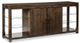 Durham Furniture Solid Accents Truffle Glass Shelf Console Cabinet-0
