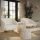 TOV Furniture Presley Cream Swivel Accent Chair-1