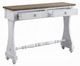 ACME Furniture Carminda Brown Console Table with Antique White Base-2