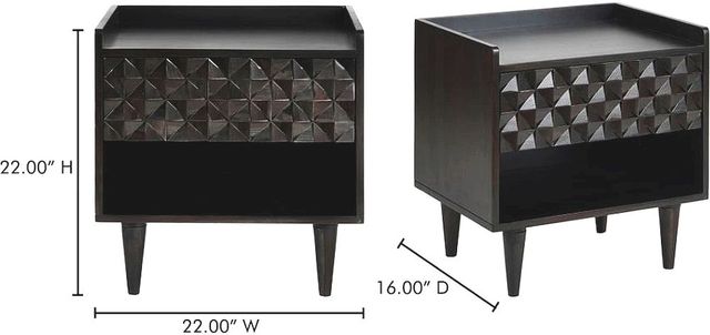 Moe's Home Collection Pablo Black Nightstand-3