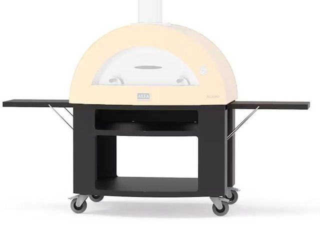 Alfa 5 Pizze 45" Wrinkle Black Pizza Oven Base-1