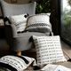 Livia Bohemian Black/Cream Decorative Pillow-1