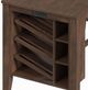 Elements International Santa Barbara 3-Piece Dark Gray/Walnut Dining room Set-5