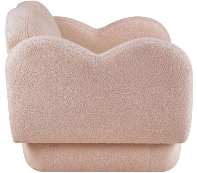 Meridian Furniture Bloom Pink Teddy Fabric Loveseat-2