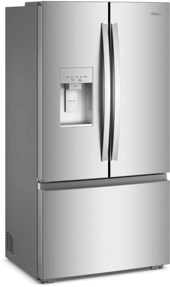 Whirlpool® 36" 23.4 Cu. Ft. Fingerprint-Resistant Stainless Finish Counter Depth French Door Refrigerator with Nugget Ice-2
