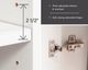 Sauder® Merton Hall™ White Single Door Storage Cabinet-4