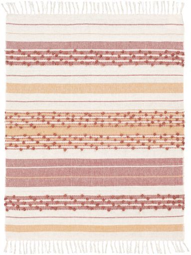 Surya Yemaya Rose 50"x60" Throw Blanket-1