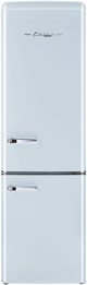 Unique® Appliances Classic Retro 8.7 Cu. Ft. Powder Blue Counter Depth Bottom Freezer Refrigerator-0