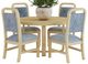 Elements International Ridgemont 5-Piece Natural Dining Set-0