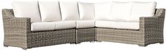 Enclover Tulip Collection 6 Seat Sectional - Canvas White