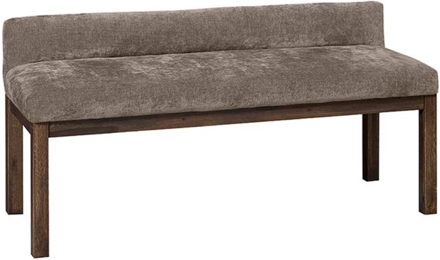 Artisan & Post by Vaughan-Bassett Joinery Brindle Gray/Espresso Oak Upholstered Bench-0