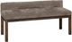 Artisan & Post by Vaughan-Bassett Joinery Brindle Gray/Espresso Oak Upholstered Bench-0