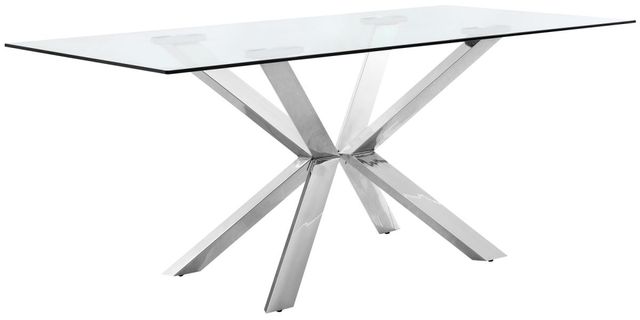 Meridian Furniture Juno Chrome Dining Table-0