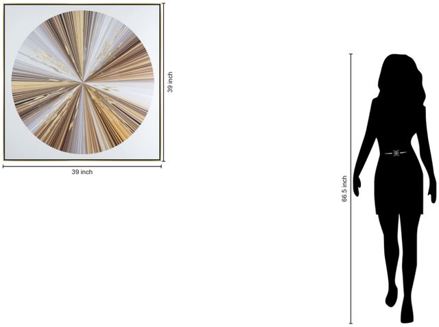 Classy Living Radiant Luxe Burst Wall Art-2
